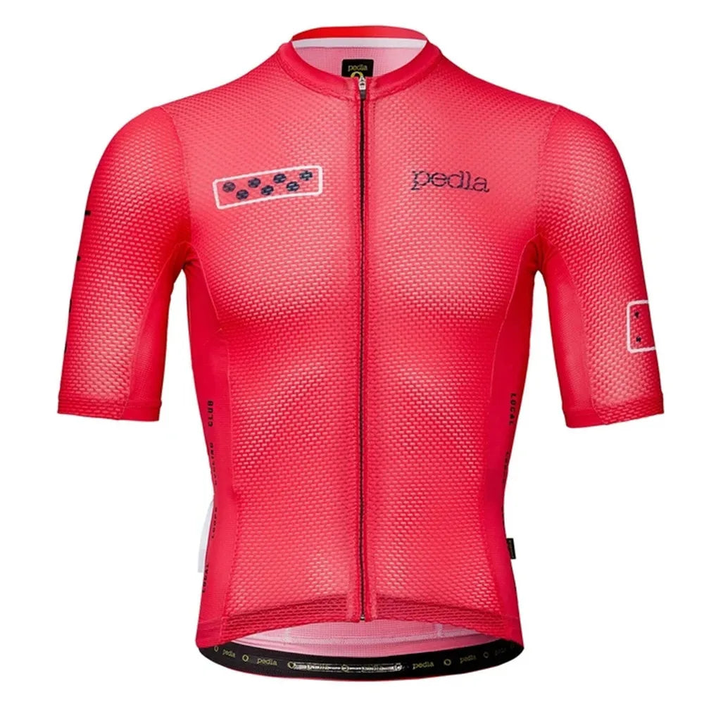 The pedla 2021 Summer Men's New Arrivals Short Sleeve Jersey Maillot Shirt Ciclismo Outdoor Quick Dry MTB Sports Triathlon Tops