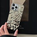 Luxury Stylish Wrinkle Case for iPhone 16 Pro Max 15 14 13 12 Y2K 15 Plus Trending Protective Shockproof INS Cover