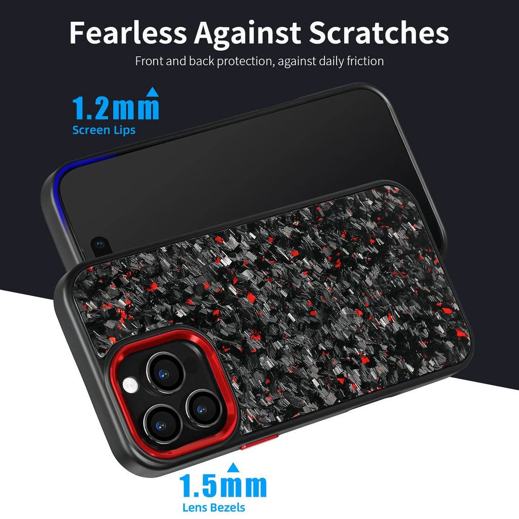 Factory Direct Sale Purple Metal Lens Frame with Forged Carbon Fiber with Purple /red/blue/gold for iphone 16 Pro Max case