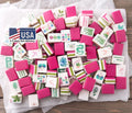 Free Shippping US Local Stock Acrylic Pink 4-layer Acrylic American Mahjong Tiles Mag RTS Portable Foldable Water Resistant