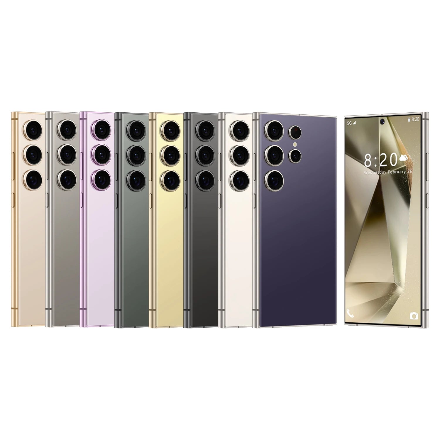 2025 S24 ULTRA 5G Android Smartphone Unlocked Global Version with 16GB+1TB Dual Sim 108MP French Big Screen New S25 Mobile Phone