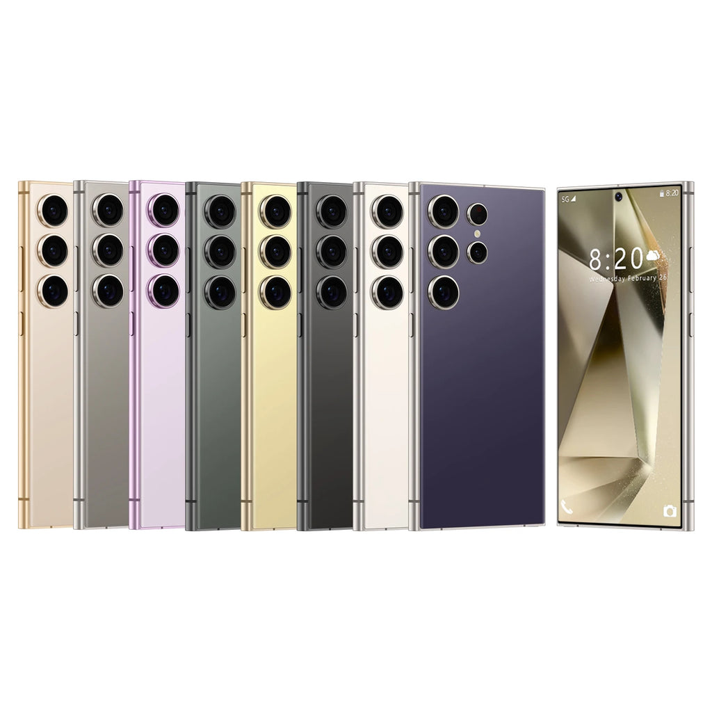 2025 S24 ULTRA 5G Android Smartphone Unlocked Global Version with 16GB+1TB Dual Sim 108MP French Big Screen New S25 Mobile Phone