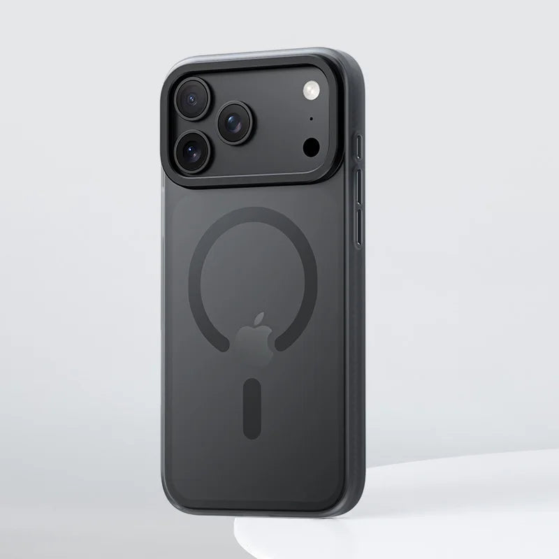 Business Luxury Anti Drop TPU Acrylic Phone Case Magnetic Suction Wireless Charging For 17 Pro Max Camera Protector Kaou