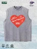 Self - Love Graphic Washed Vest US Warehouse 3 Colors Cotton Tank