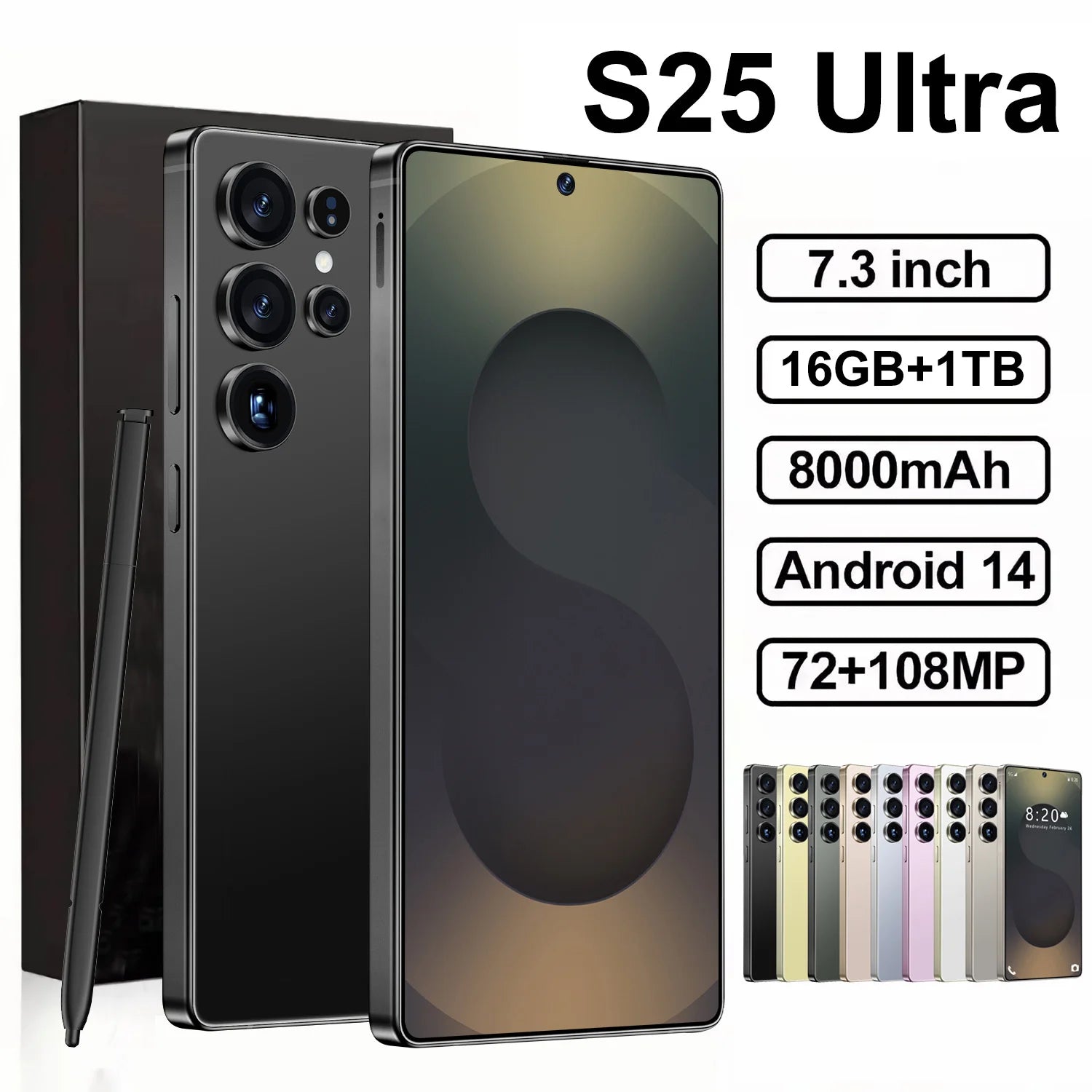 S25 Mobile Phone with Deca Core CPU CDMA Cellular Timely Software Updates Constantly Updated Functions
