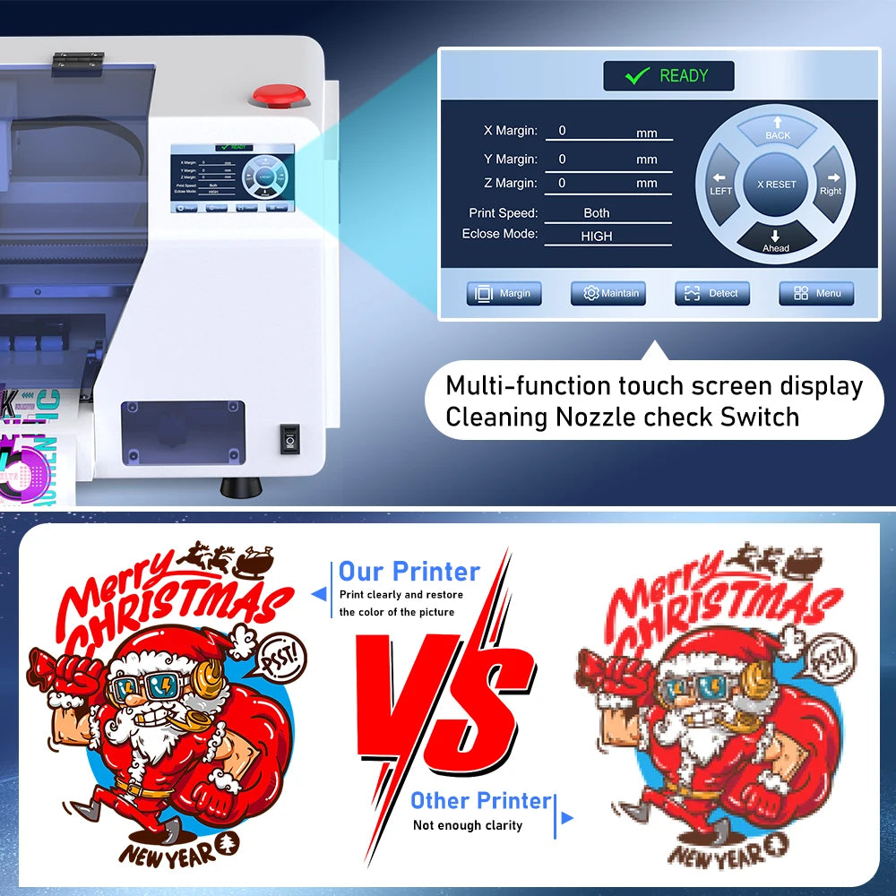 US Stock Free Shipping Colorsun 30cm DTF Printer Direct to Film Printer XP600 Head Impresora Dtf for T Shirt