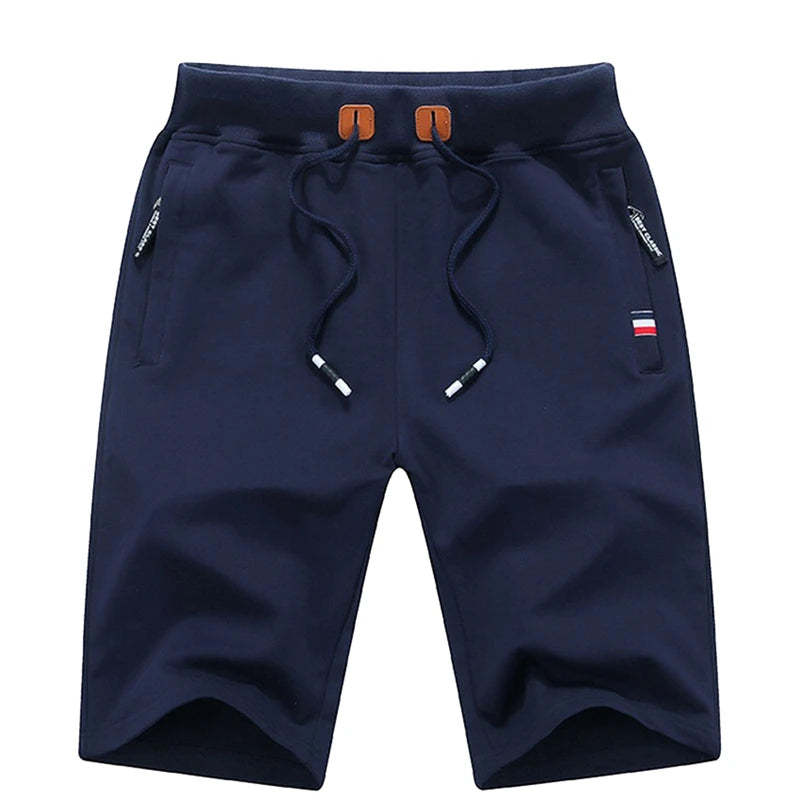 Men's Shorts 6XL 5XL Plus Size Summer Beach Shorts Cotton Fashion Casual Solid Color Short Pants Homme Brand Clothing HX314