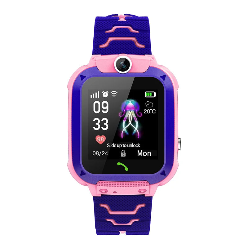 Low Cost Q12 Anak GPS SOS Kids Smart Phone Watch, Factory Supply Child Mobile Phonesjam Tangan Anak Smartwatch