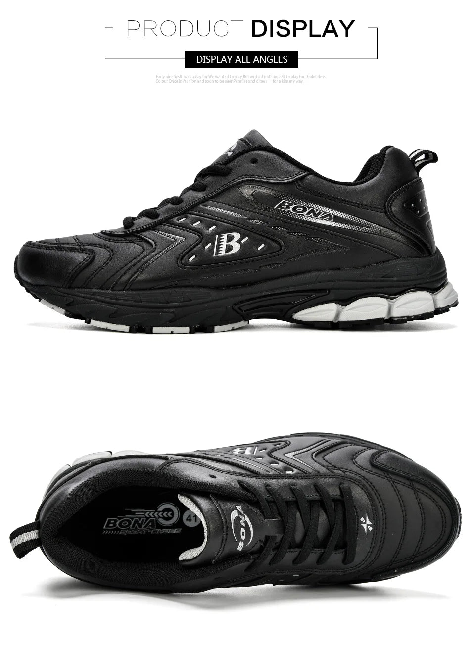 BONA Men Casual Shoes Brand Men Shoes Men Sneakers Flats Comfortable Breathable Microfiber Outdoor Leisure Footwear Trendy Style