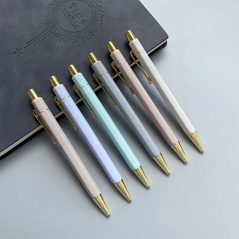 High Quality Gold Hexagon Metal Pen Clip, Gifts Pen With Logo