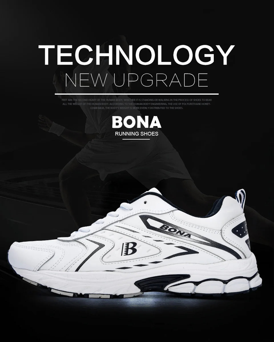 BONA Men Casual Shoes Brand Men Shoes Men Sneakers Flats Comfortable Breathable Microfiber Outdoor Leisure Footwear Trendy Style