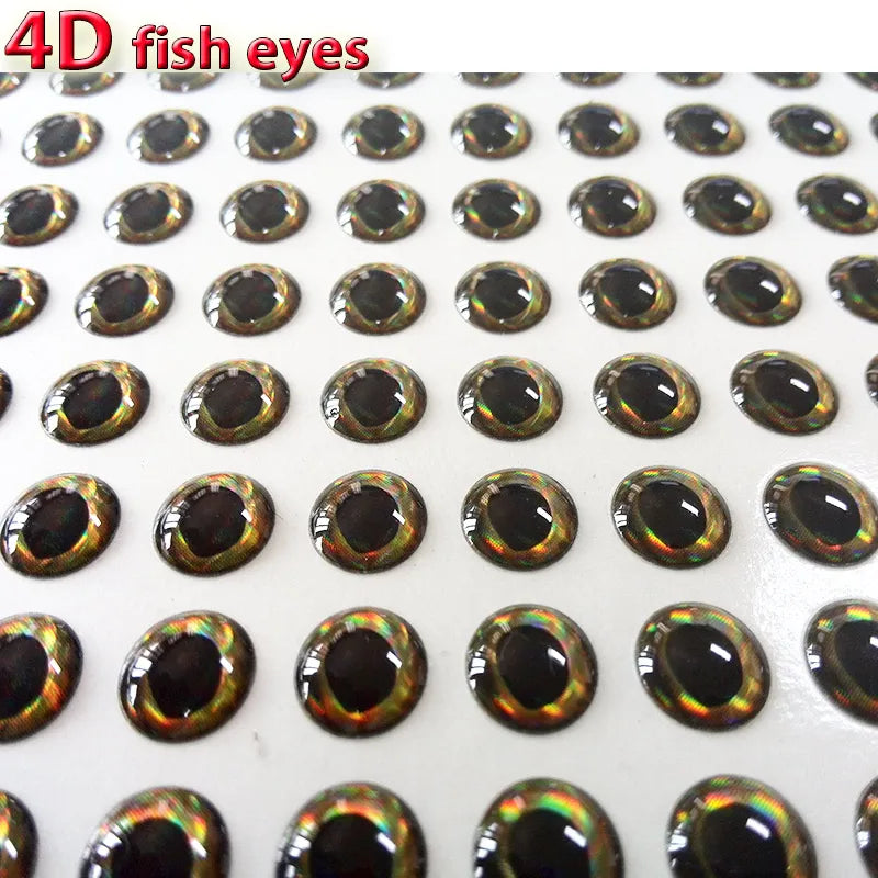 2022 New Arrivals 4D fish eyes fishing lure eyes 4kinds type color special effects in eyes 500pcs/lot very realistic its pretty!