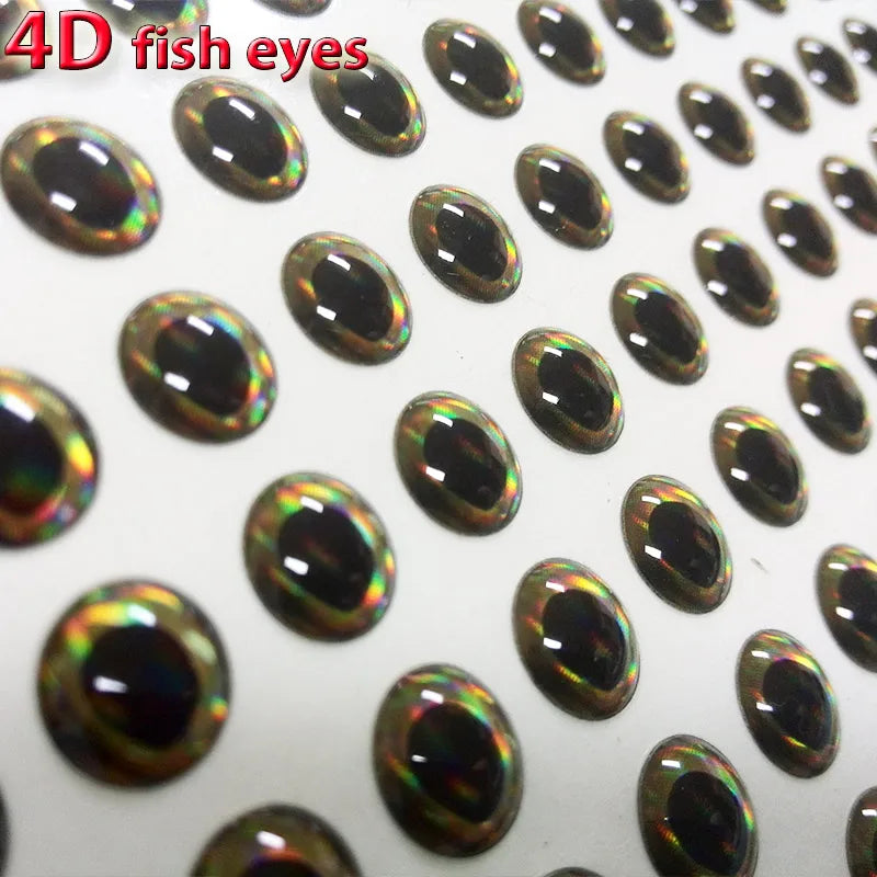 2022 New Arrivals 4D fish eyes fishing lure eyes 4kinds type color special effects in eyes 500pcs/lot very realistic its pretty!