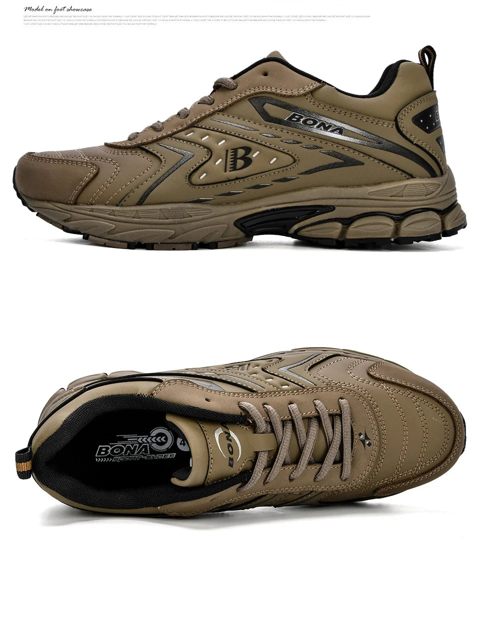 BONA Men Casual Shoes Brand Men Shoes Men Sneakers Flats Comfortable Breathable Microfiber Outdoor Leisure Footwear Trendy Style