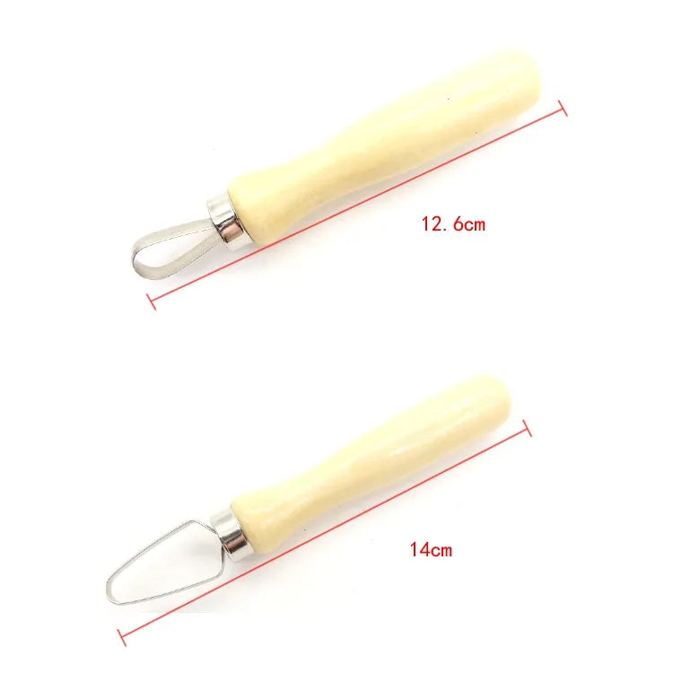 10Pcs Pottery Ceramics Tool Wood Pottery Clay Sculpture Big Loop Tool for Sculpture Studio