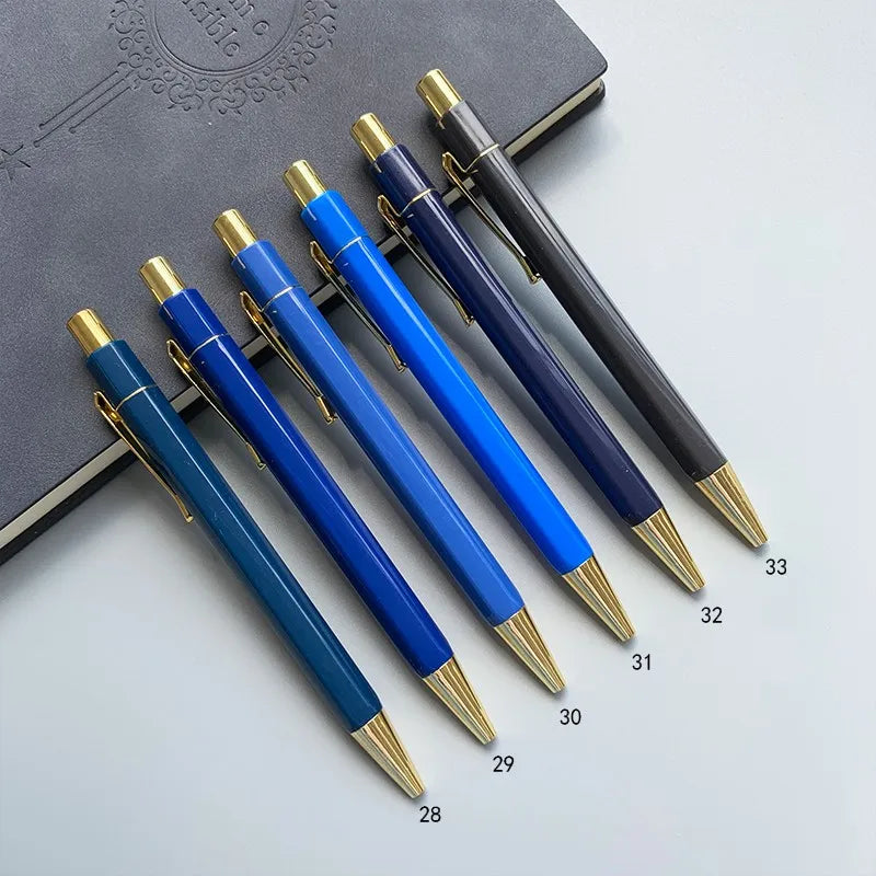 High Quality Gold Hexagon Metal Pen Clip, Gifts Pen With Logo