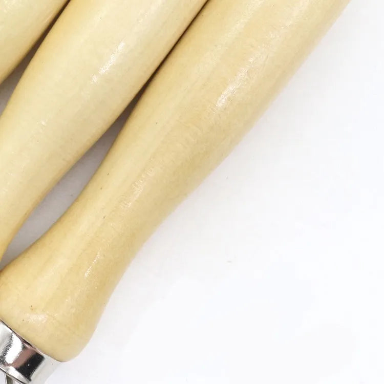 10Pcs Pottery Ceramics Tool Wood Pottery Clay Sculpture Big Loop Tool for Sculpture Studio