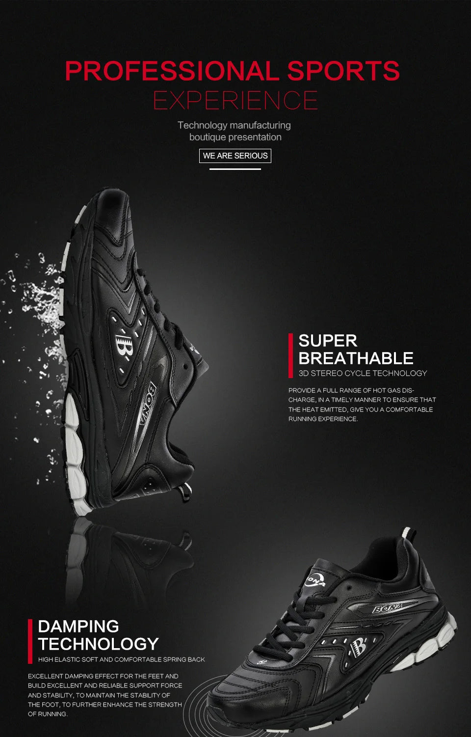 BONA Men Casual Shoes Brand Men Shoes Men Sneakers Flats Comfortable Breathable Microfiber Outdoor Leisure Footwear Trendy Style
