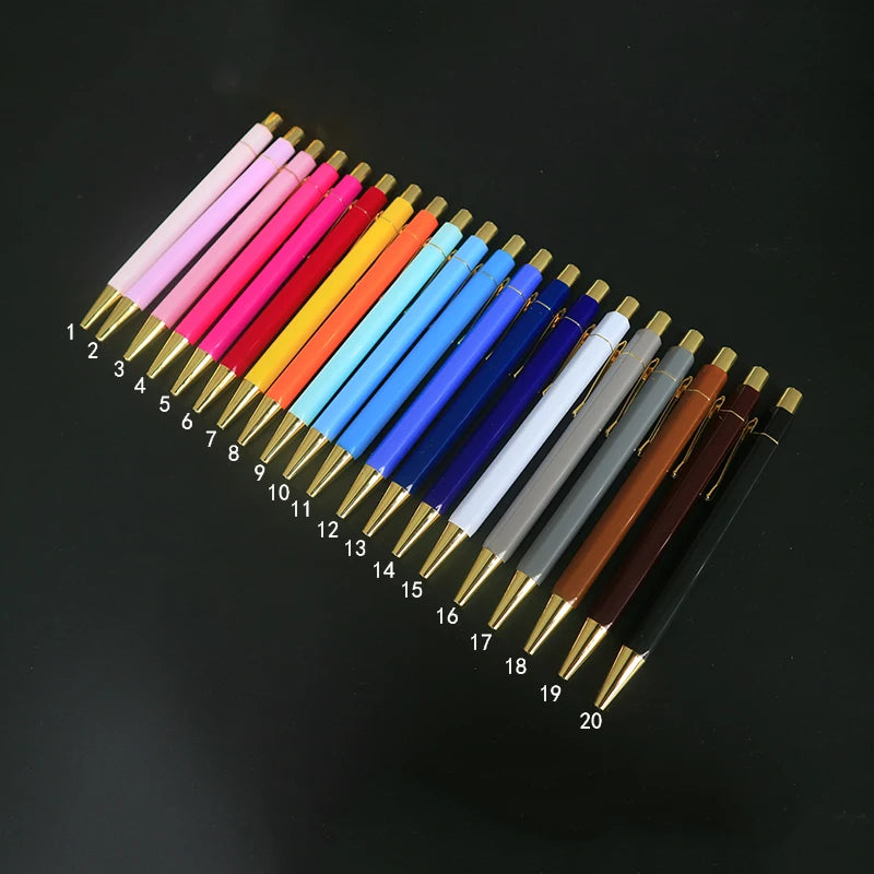 High Quality Gold Hexagon Metal Pen Clip, Gifts Pen With Logo