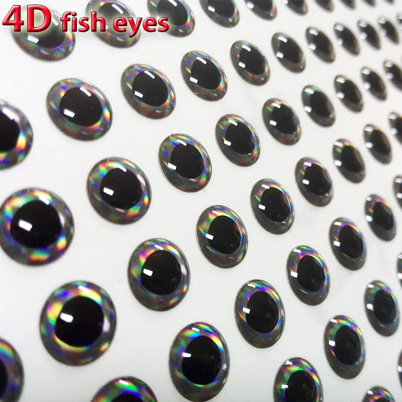 2022 New Arrivals 4D fish eyes fishing lure eyes 4kinds type color special effects in eyes 500pcs/lot very realistic its pretty!