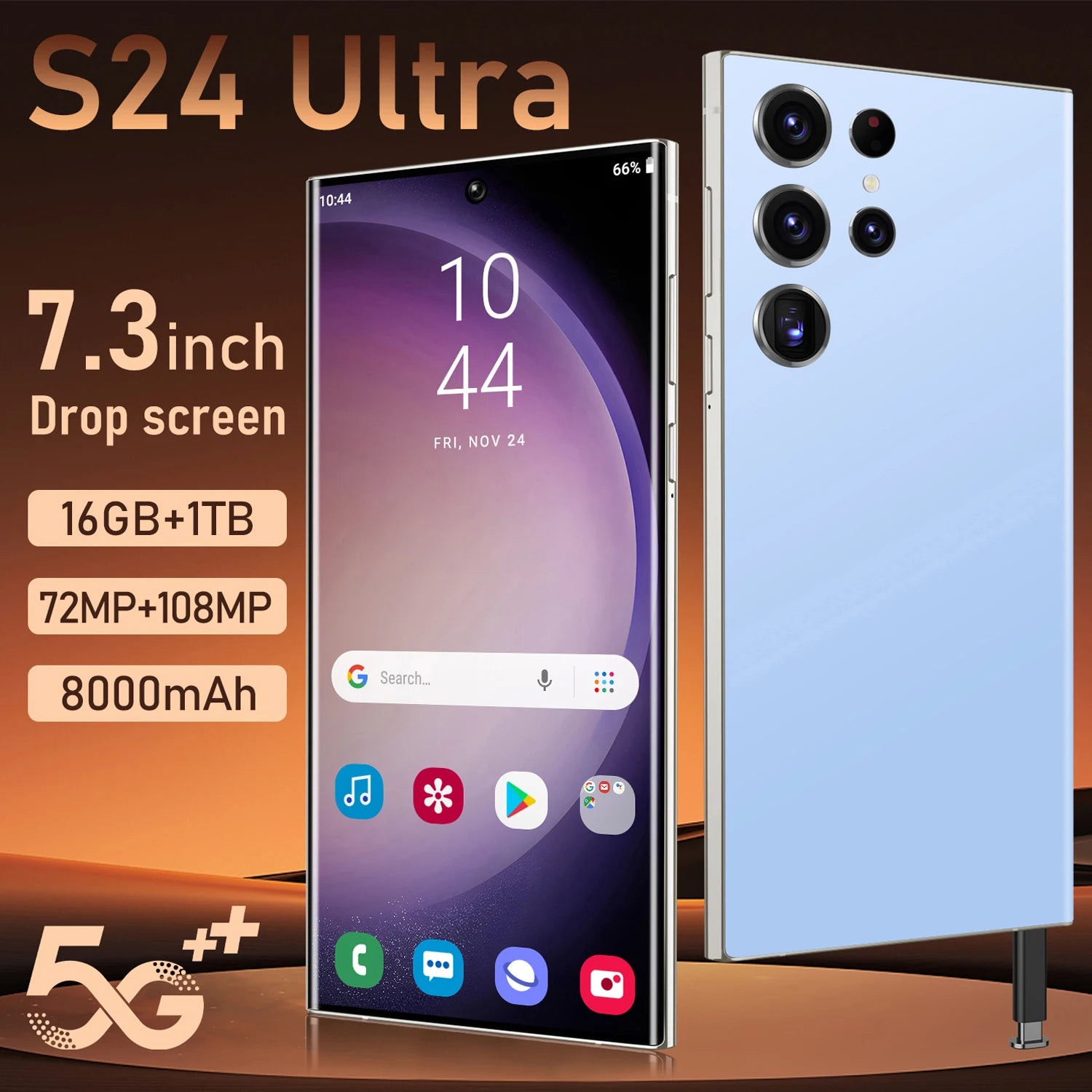 S24, 108MP Main Camera + 12MP Ultra-Wide + 10MP Telephoto, 8GB RAM, 256GB - Perfect for Photography Enthusiasts