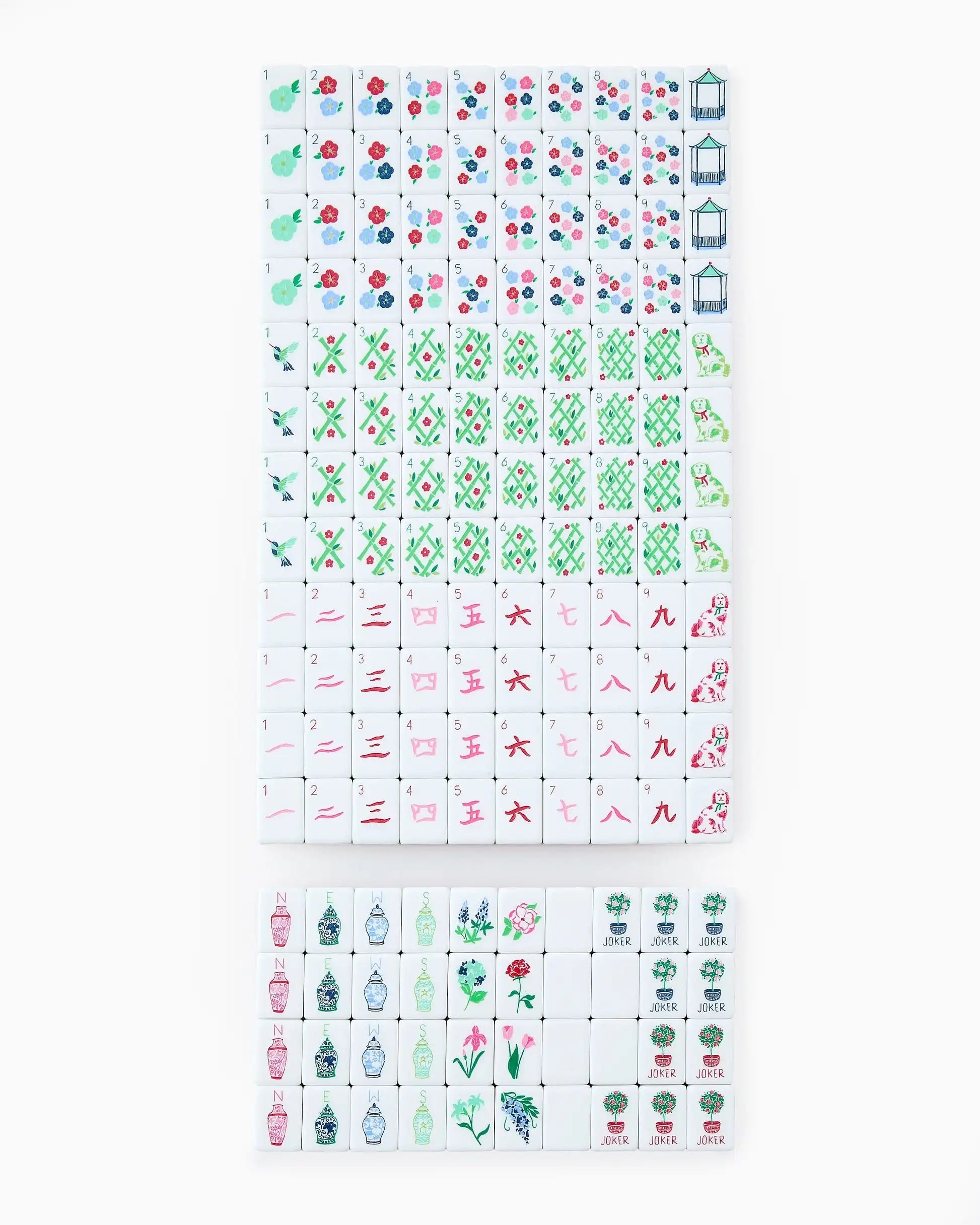 In Stock Beach Supplies New Mini Travel 4 Layer Engraved Acrylic Luxury 160 Red Set America Mahjong Tiles