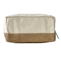 Custom with Logo Zipper Letter Pouch Fashion Style Large Capacity Cosmetic Makeup Organic Cotton Canvas Travel for Toiletry Bags