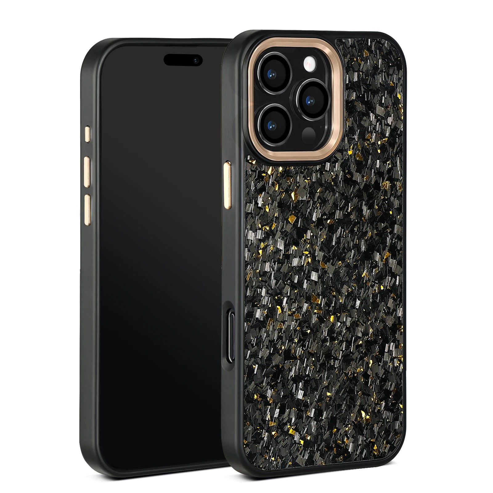 Factory Direct Sale Purple Metal Lens Frame with Forged Carbon Fiber with Purple /red/blue/gold for iphone 16 Pro Max case