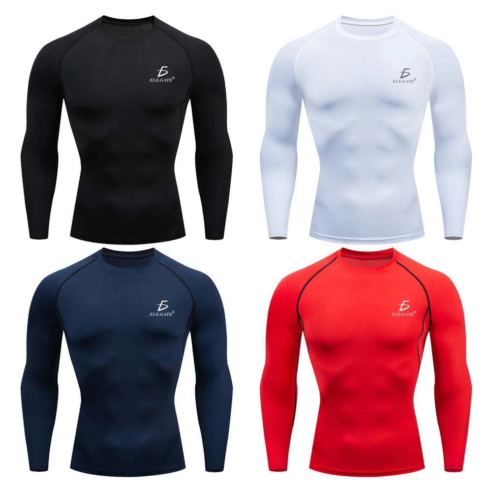 Men's Collarless Casual Shirts Sporty Style Breathable Compression Long Sleeve Spring Shirts Polyester/Cotton Size XXL