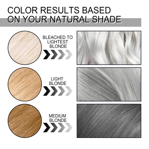 EELHOE Gray Balm Natural Long Lasting  No Damage Color Easy To Clean Damp Hair