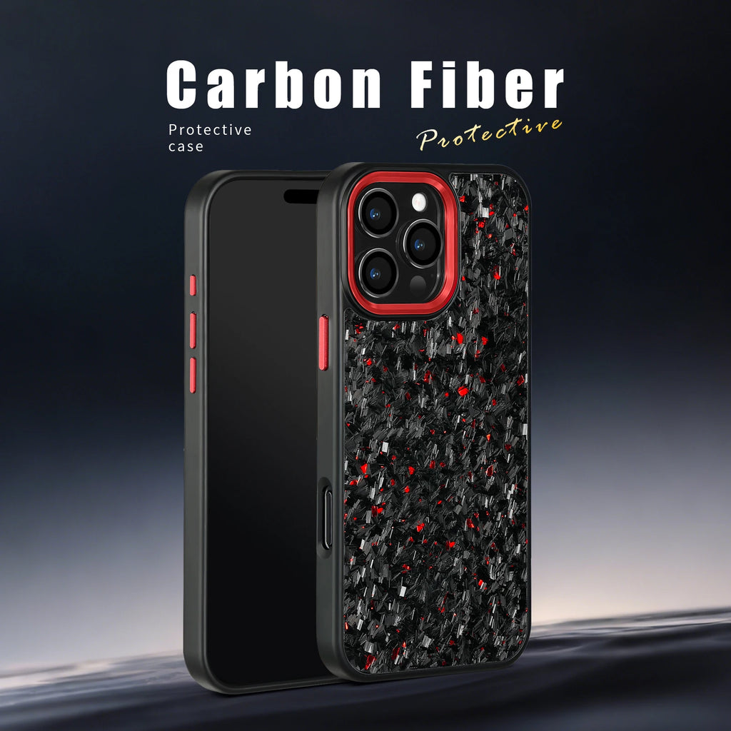 Factory Direct Sale Purple Metal Lens Frame with Forged Carbon Fiber with Purple /red/blue/gold for iphone 16 Pro Max case