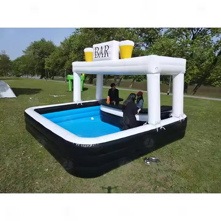 Inflatable Pool Bar New Design Floating Water Inflatable Pool Bar Tent Event Bar Home Inflatable Pool for Adults