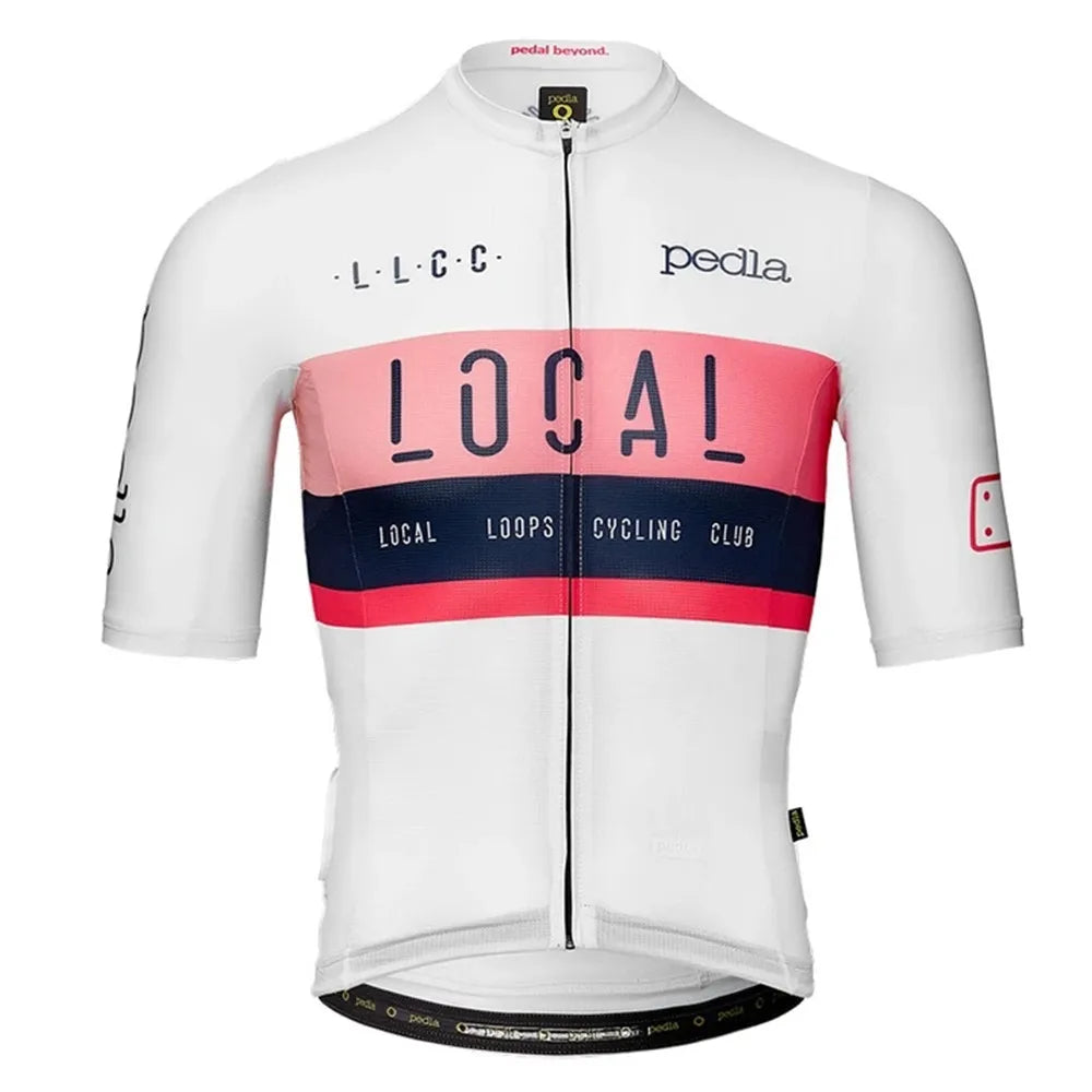 The pedla 2021 Summer Men's New Arrivals Short Sleeve Jersey Maillot Shirt Ciclismo Outdoor Quick Dry MTB Sports Triathlon Tops