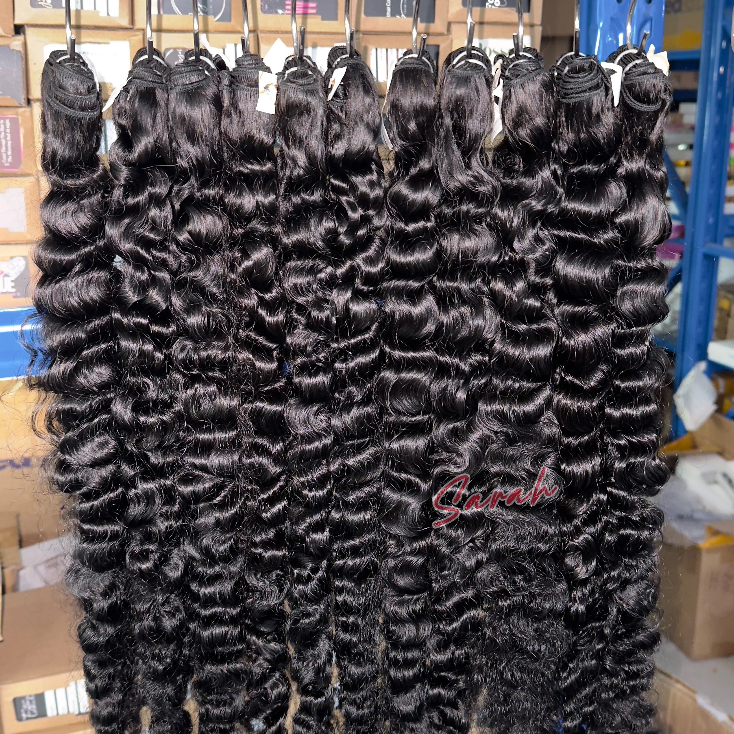 Wholesale Hot Selling 100% Unprocessed Burmese Curly Hair Weave Bundles Raw Vietnamese No Tangle No Shedding Hair Extensions