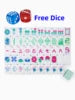In Stock Beach Supplies New Mini Travel 4 Layer Engraved Acrylic Luxury 160 Ocean Green Set America Mahjong Tiles
