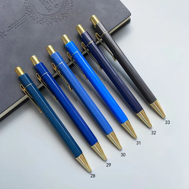 High Quality Gold Hexagon Metal Pen Clip, Gifts Pen With Logo