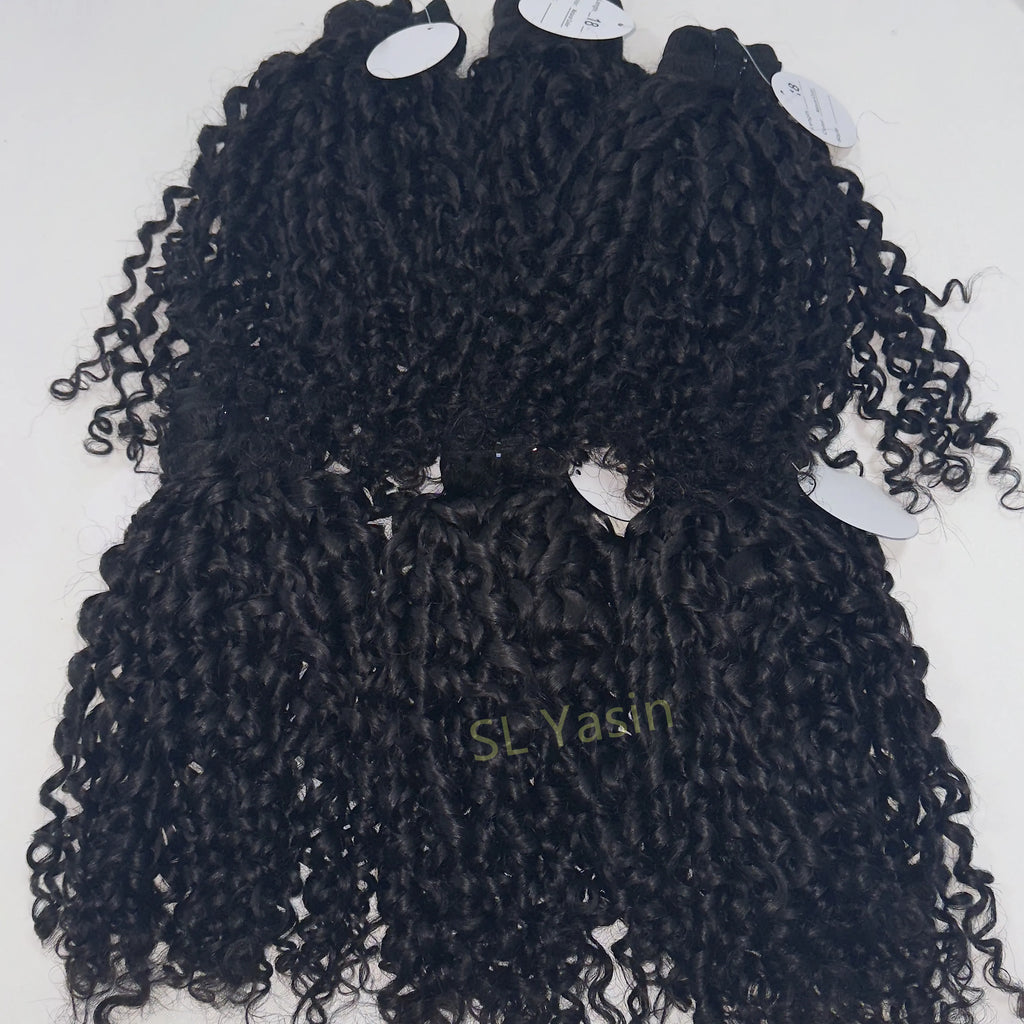 Wholesale Raw Hair Wavy Curly Bundle Vendors Cuticle Aligned Pixie Curl Hair One Donor Burmese Curly Hair for Women
