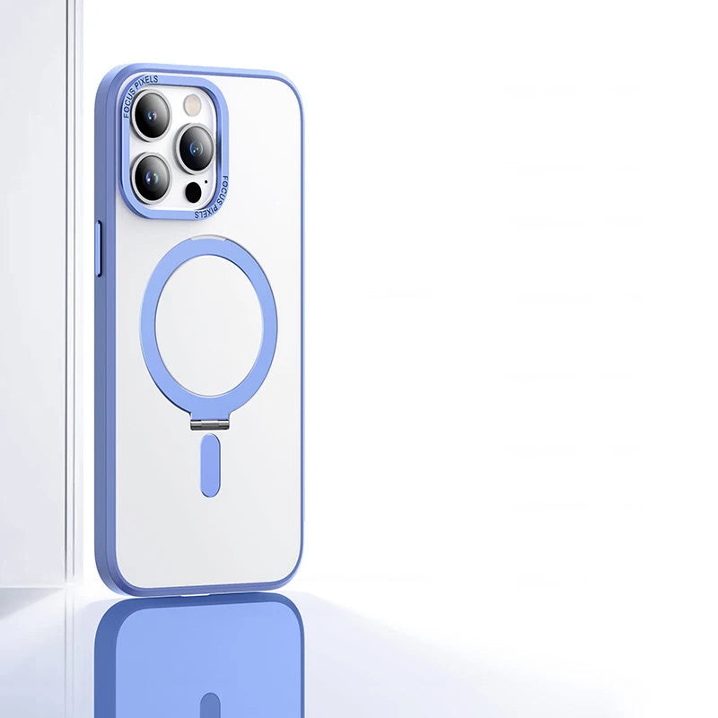 Mobile Phone Cases with Magnetic Invisible Stand for iPhone 16 Pro Max Case Dropshipping Products 2024 Translucent Matte Cover