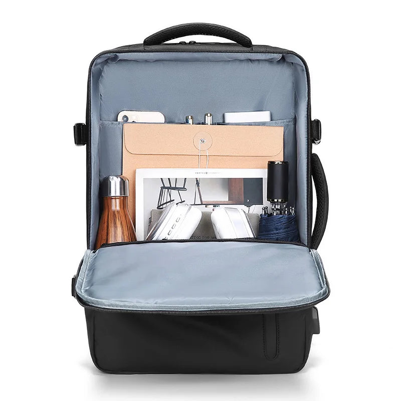 8828 Large Big Capacity Expandable Other Duffel Backpacks 45l Usb Charging Port Laptop Mochilas Travel Backpack