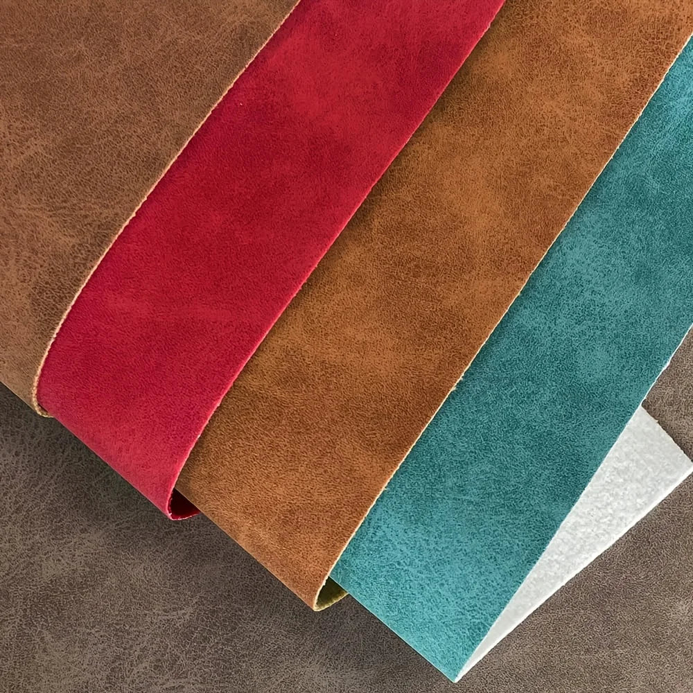15PCS Solid Color Soft Artificial Leather A4 (21cmX30cm) Suitable for Interior Decoration, DIY Crafts and Clothing Wallets