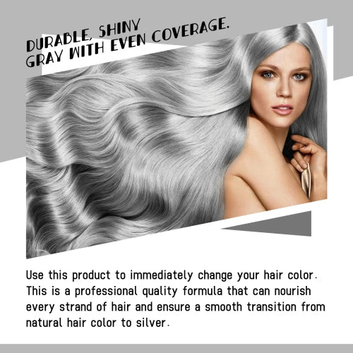 EELHOE Gray Balm Natural Long Lasting  No Damage Color Easy To Clean Damp Hair