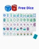 In Stock Beach Supplies New Mini Travel 4 Layer Engraved Acrylic Luxury 160 Ocean Green Set America Mahjong Tiles
