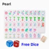 In Stock Beach Supplies New Mini Travel 4 Layer Engraved Acrylic Luxury 160 Ocean Green Set America Mahjong Tiles
