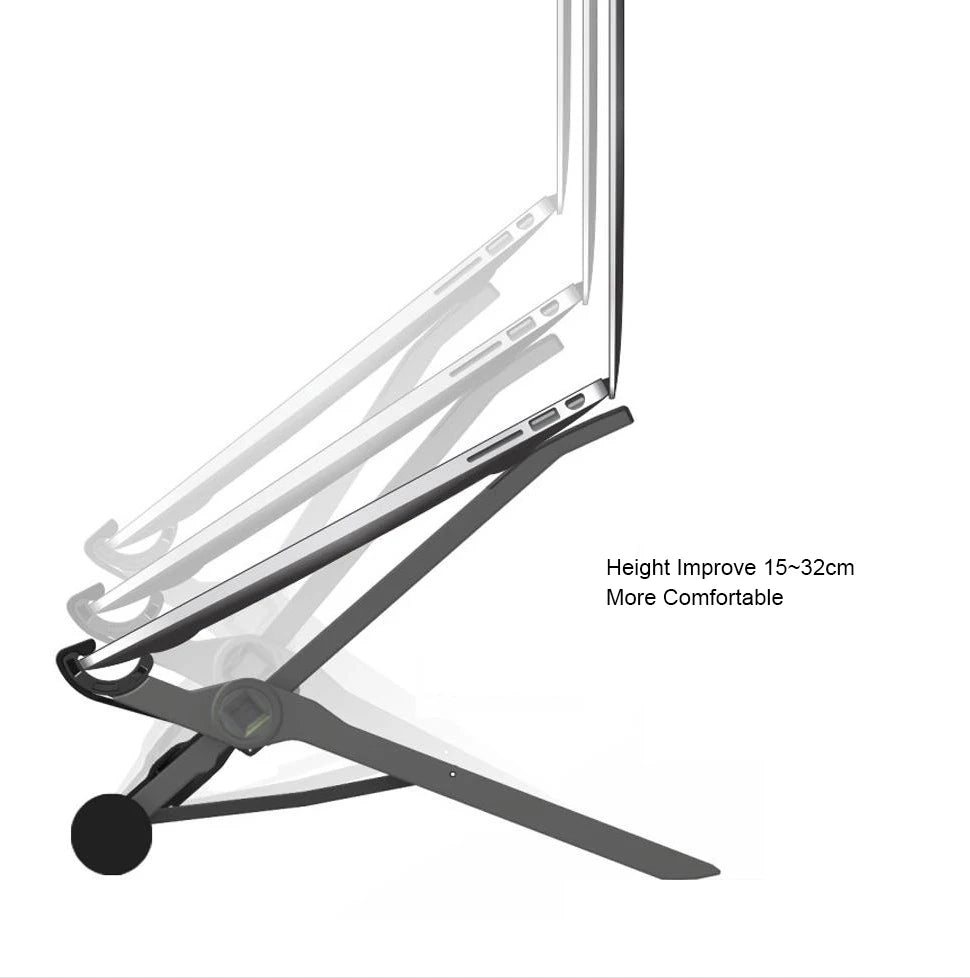 NEXSTAND K2 Laptop Stand Folding Portable Laptop Stand Viewing Angle Height Adjustable Bracket Laptop Accessories Notebook Stand