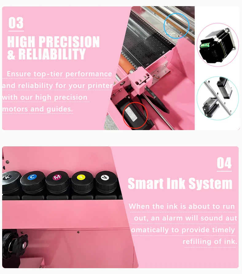 Haolic High-Speed UV DTF Combo: Integrated Laminator & Roll-to-Roll Printer for DIY 16oz Cup Mug Decal Wrapping Small Business