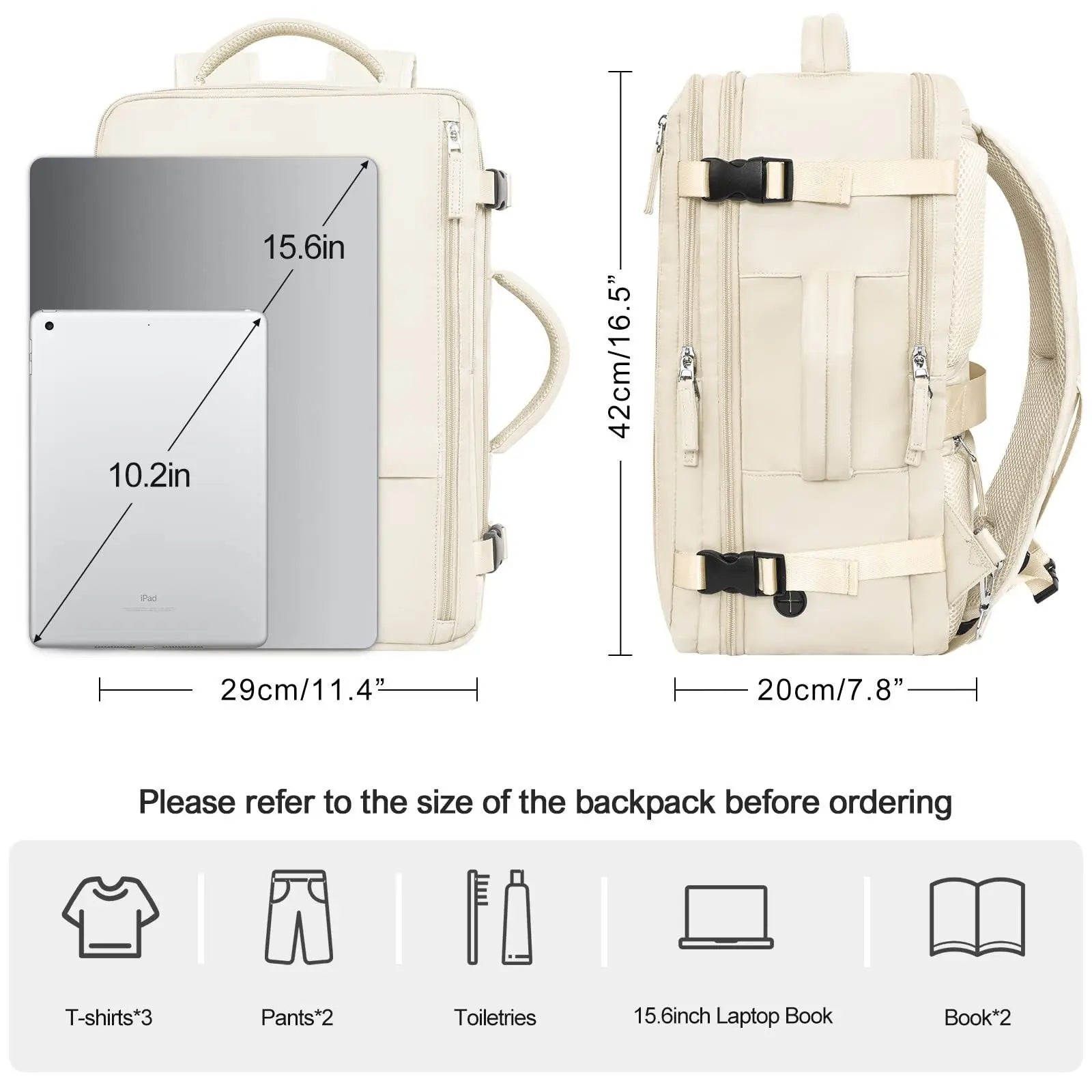 New Women's Extra Large Capacity Travel Backpack Multifunctional Computer Backpack Student Casual Backpack School Bag
