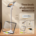 FEIXIANG Factory X66D Adjustable Dual Device Stand 3-Section 13-42cm Height Flexible Metal+Aluminum Foldable for Travel for Desk