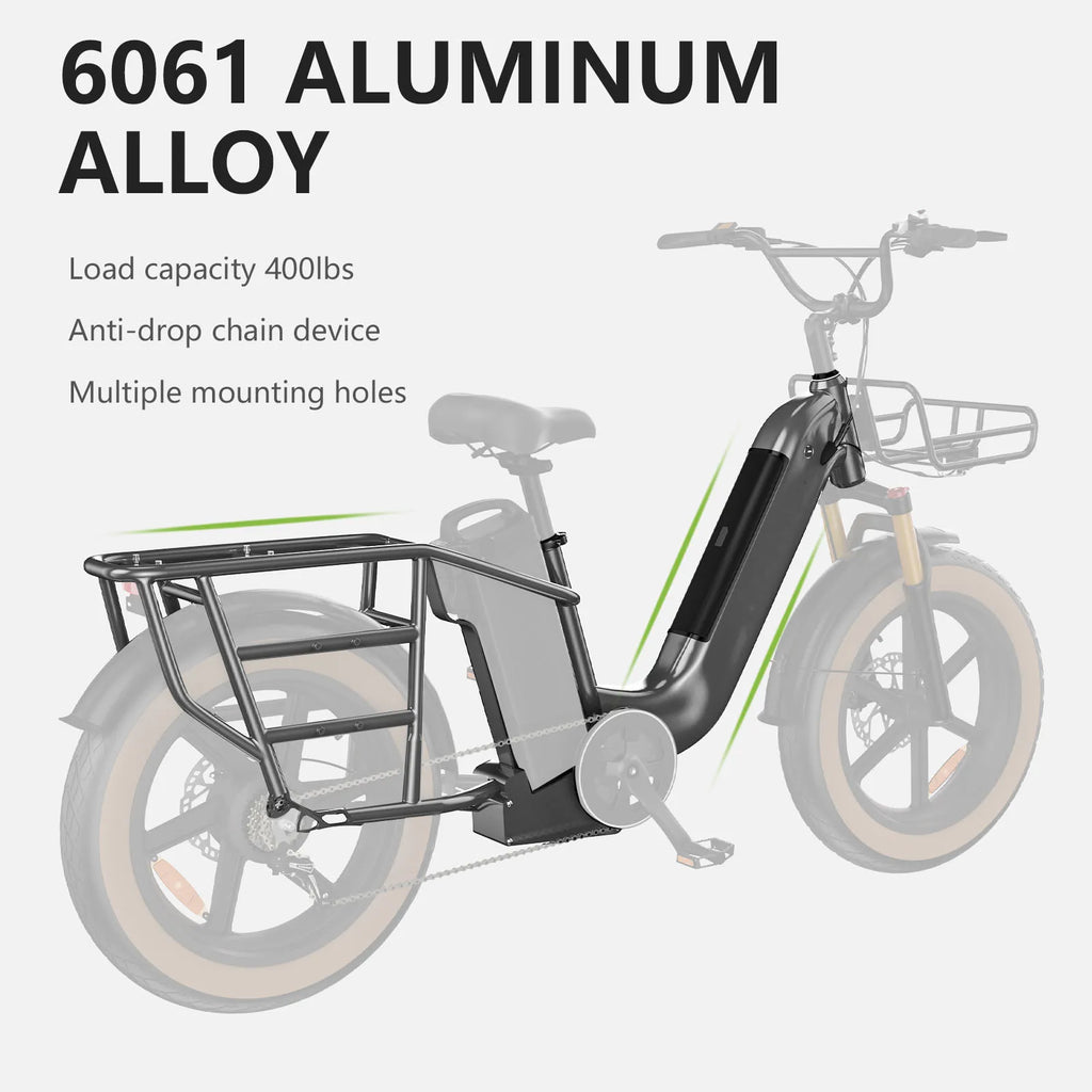 Yijiao Women Step Through High Speed 20inch Fat Tire Disc Brake 750W Mountain Bicycle Ebike Electric Bike With Lithium Battery