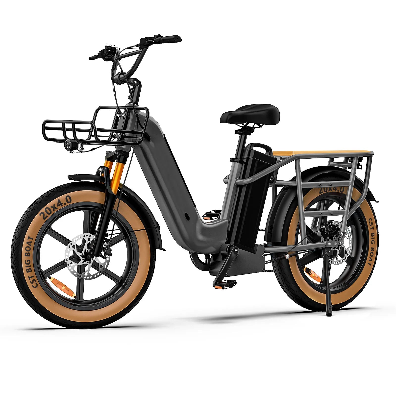 Yijiao Women Step Through High Speed 20inch Fat Tire Disc Brake 750W Mountain Bicycle Ebike Electric Bike With Lithium Battery