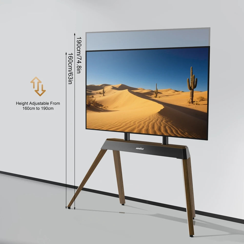 Heavy Duty Steel TV Floor Stand for 40-86 Inch Height Adjustable TV Mount